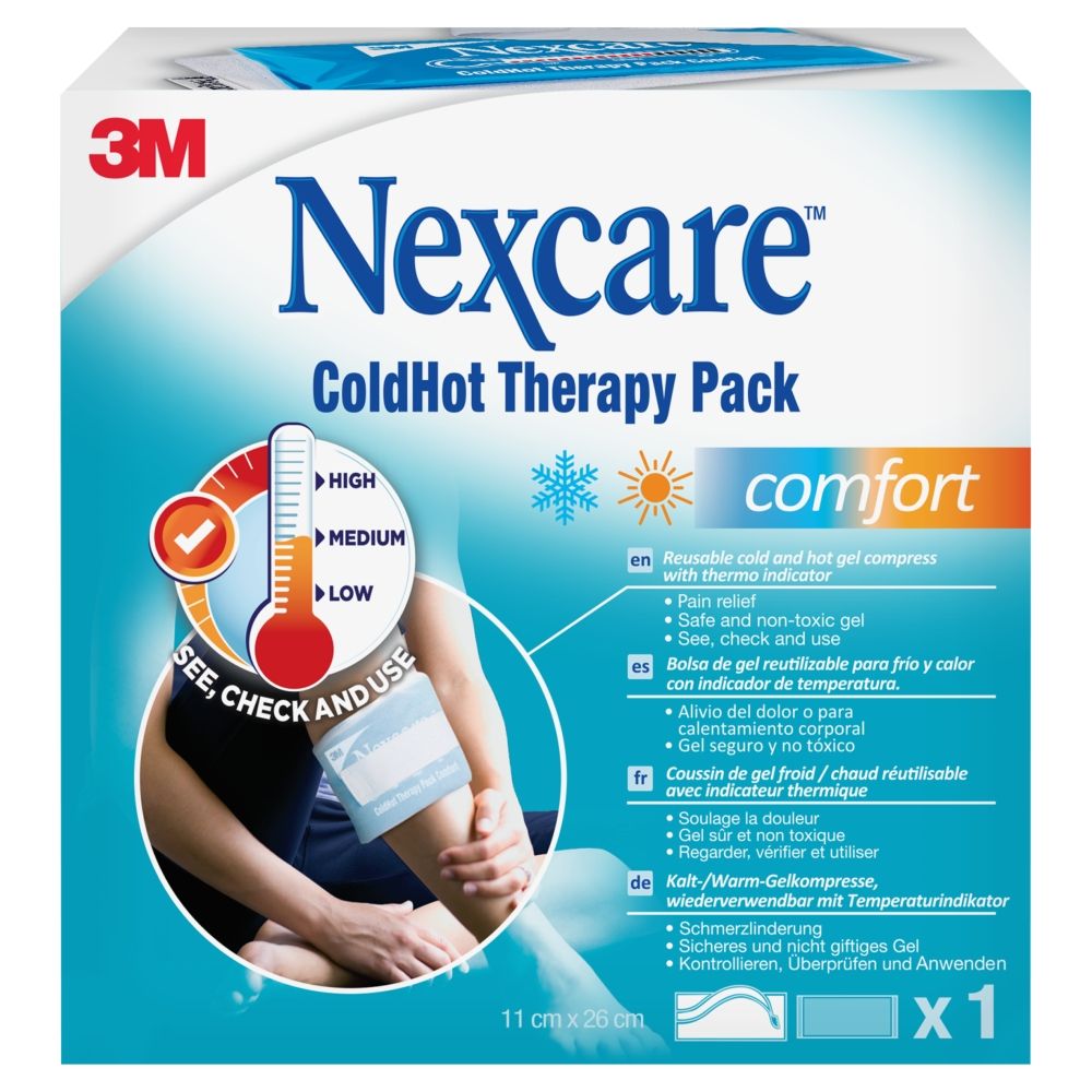 Гелевый компресс Nexcare ColdHot Comfort, холод и тепло, многоразовый, 11 x 26 см