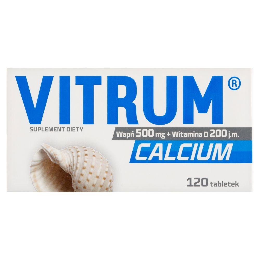 Кальций с витамином D3 Vitrum Calcium 500 мг, 120 таблеток
