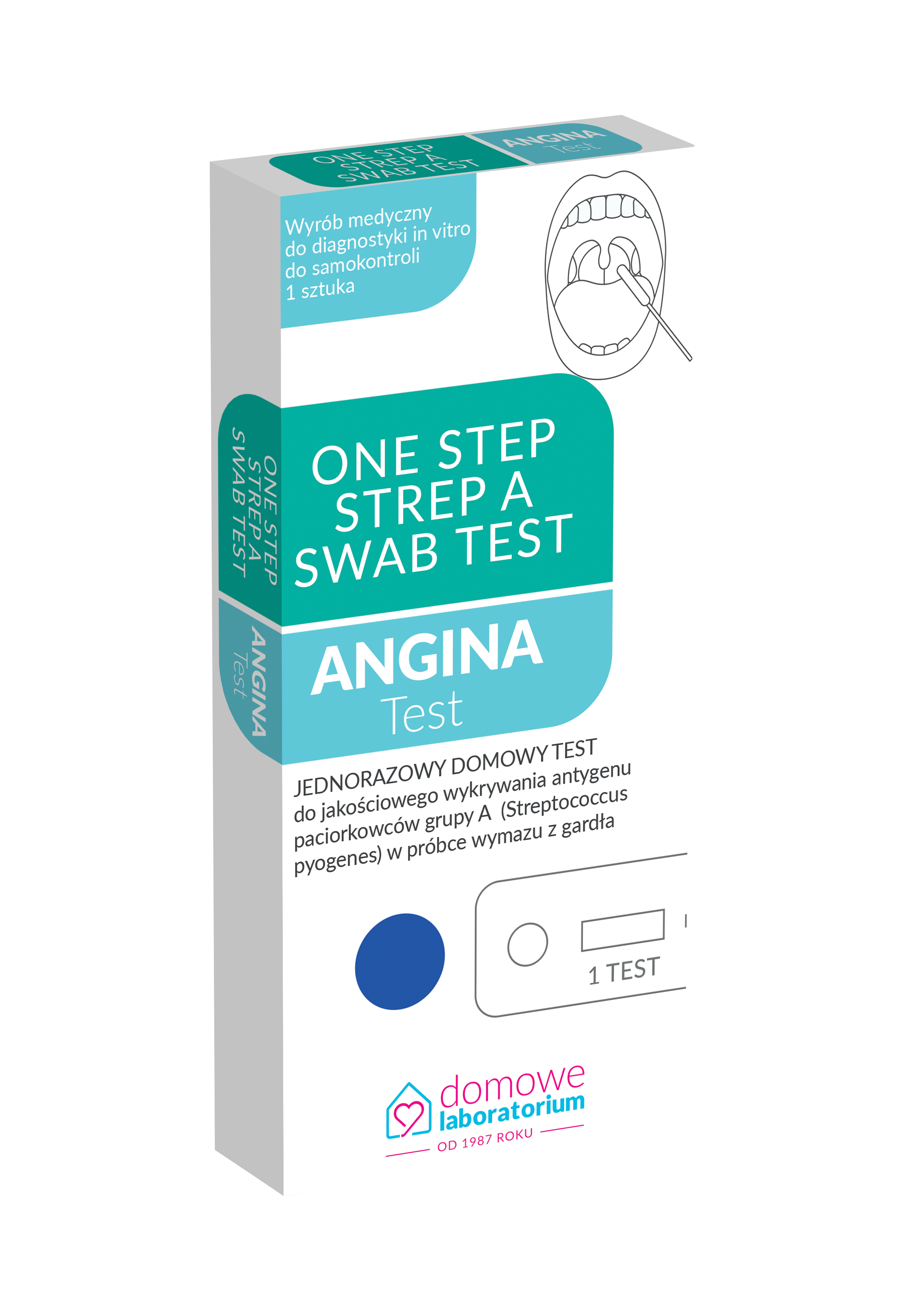 Test Angina Angina Test Strep A, 1 szt.