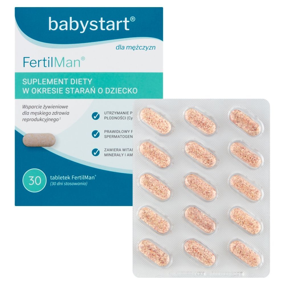 Комплекс для мужчин Babystart FertilMan, L-аргинин и L-карнитин, с цинком и селеном, 30 таблеток — фото 2
