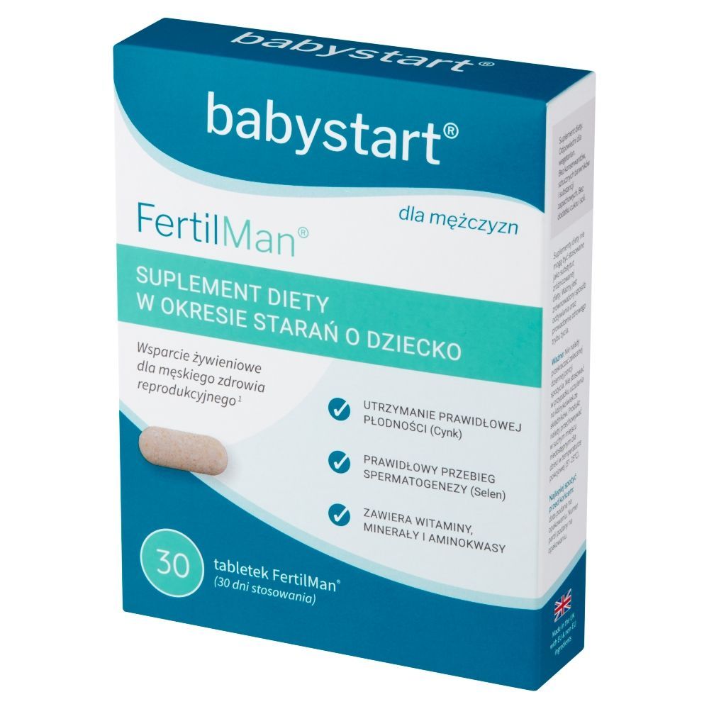 Комплекс для мужчин Babystart FertilMan, L-аргинин и L-карнитин, с цинком и селеном, 30 таблеток — фото 3