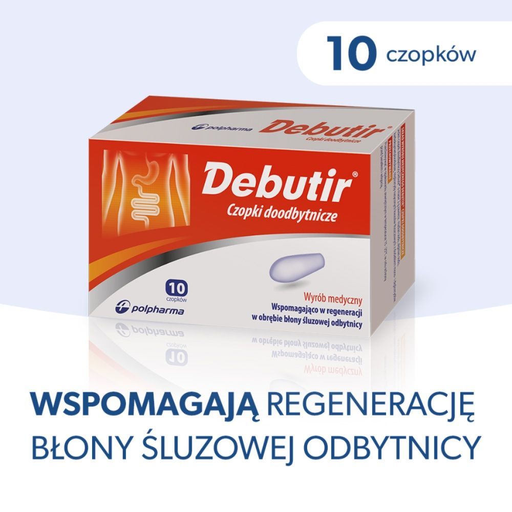 Ректальные суппозитории Debutir с бутиратом натрия, 10 штук — фото 3