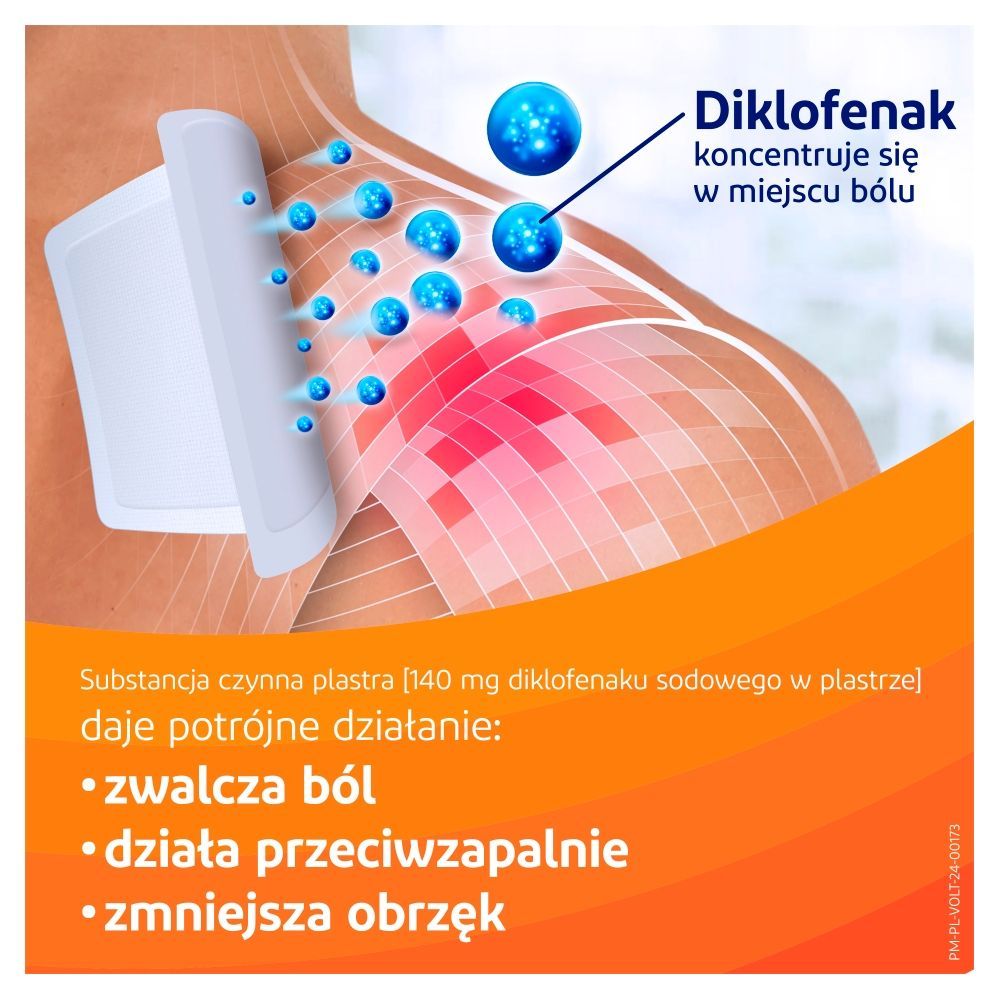 Диклофенак Voltaren Forte 140 мг, лечебный пластырь, 5 штук — фото 4