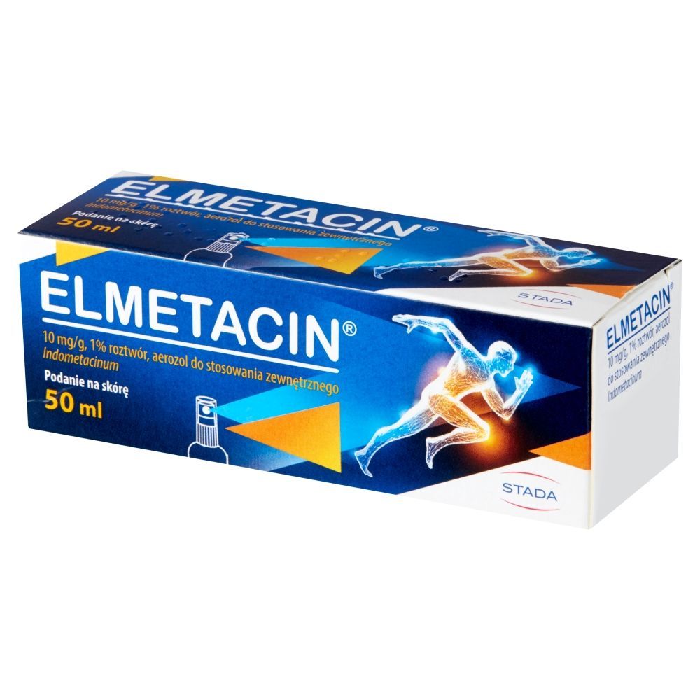 Спрей для кожи Stada Elmetacin 1%, индометацин, при боли в мышцах, 50 мл — фото 3