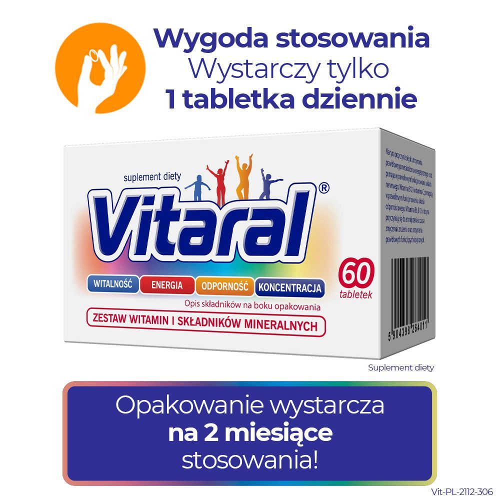 Мультивитамины Vitaral, 11 витаминов и 8 минералов, с рутином, таблетки — фото 7