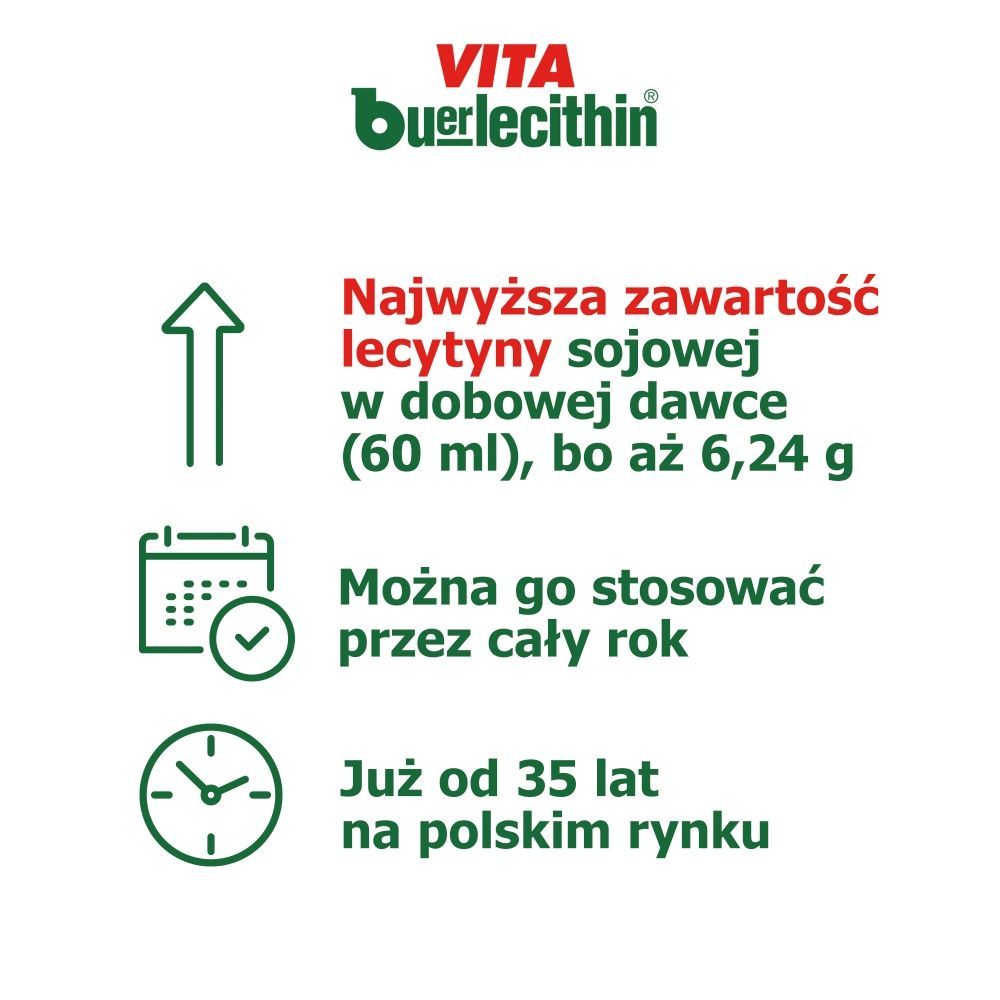 Раствор для приёма внутрь Orifarm Vita Buerlecithin, лецитин и витамины, с 12 лет, 1000 мл — фото 6