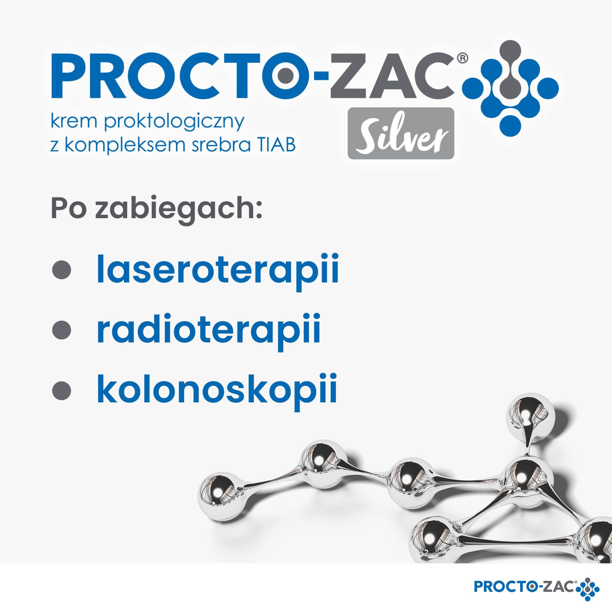 Проктологический крем Procto-Zac Silver с гиалуроновой кислотой и алоэ, 25 мл — фото 3