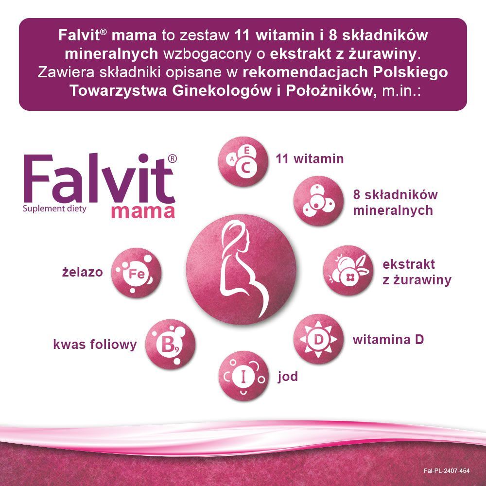 Витамины для беременных и кормящих Falvit Mama, с экстрактом клюквы, 60 таблеток — фото 3