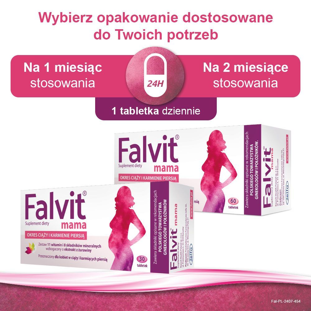 Витамины для беременных и кормящих Falvit Mama, с экстрактом клюквы, 60 таблеток — фото 5