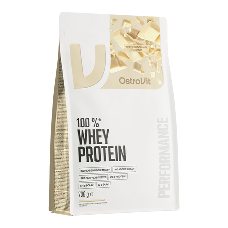 Протеин OstroVit 100% Whey Protein, WPC 70%, белый шоколад, 700 г — фото 2