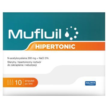 Mufluil Hipertonic, roztw.do nebul., 5 ml, 10 amp