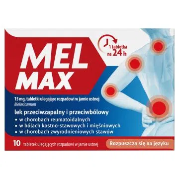 Mel Max, 15 mg, tabl.uleg.rozp.w j.ustn., 10 szt