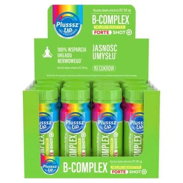 Plusssz Up B-Complex Neuro Booster Forte Shot, płyn,50ml x12