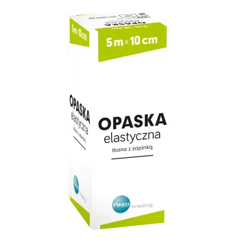 Opaska elastyczna, tkana, z zapinką, 5 m x 10 cm, 1 szt. (Paso)