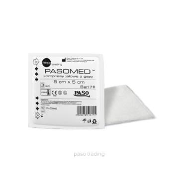 Kompr.gaz.jal.Pasomed,17nit, 5x5cm,( 8w), 3 szt