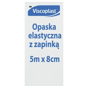 Viscoplast, opaska elastyczna z zapinką, 5 m x 8 cm, 1 szt.