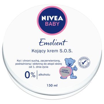 Nivea Baby, emolient kojący krem S.O.S, 150 ml