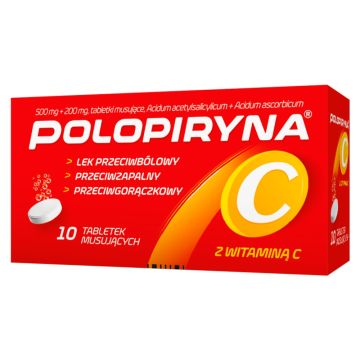 Polopiryna C, tabletki musujące, 10 szt.