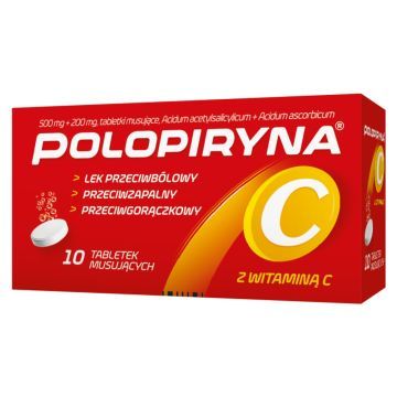 Polopiryna C, tabletki musujące, 10 szt.