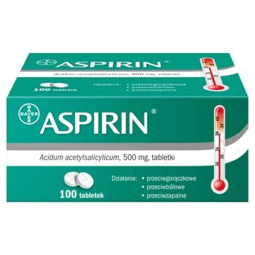 Aspirin, 500 mg, tabletki, 100 szt.