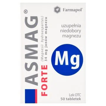 Asmag forte, 500 mg (34 mg Mg2+), tabletki, 50 szt.