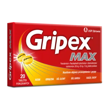 Gripex Max, tabletki powlekane, 20 szt.