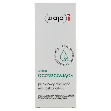 Ziaja Med Kuracja Oczyszczająca, punktowy reduktor niedoskonałości, 15 ml