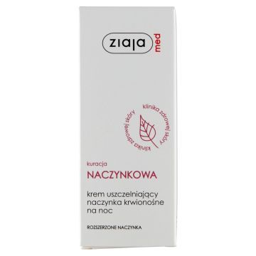 Ziaja Med Naczynkowa, krem uszczelniający naczynka krwionośne na noc, 50 ml