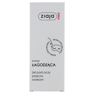 Ziaja Med Kuracja Łagodząca, żel pod oczy przeciw workom, 15 ml