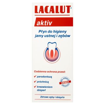 Lacalut activ, płyn do płukania ust, 300 ml