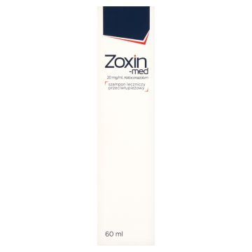 Zoxin-med, (20 mg/ml), leczniczy szampon przeciwłupieżowy, 60 ml