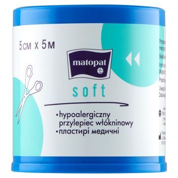 Przylep. Soft, wlokn.,(TZMO), 5mx5cm,z nakladka, 1 szt