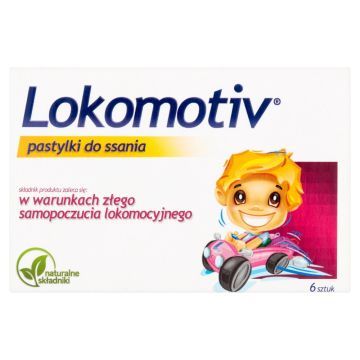 Lokomotiv, pastylki, do ssania, 6 szt.