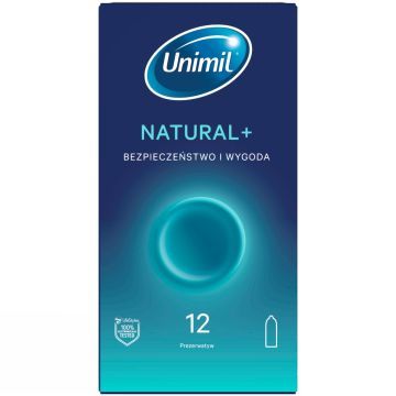 Unimil Natural, prezerwatywy lateksowe, 12 szt.