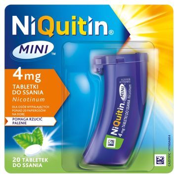 Niquitin Mini, 4 mg, tabletki do ssania, 20 szt.