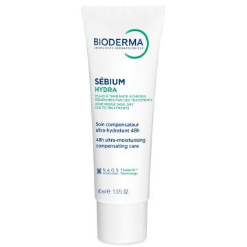 Bioderma Sebium Hydra, nawilżający krem do skóry tłustej i ze skłonnością do trądziku, 40 ml