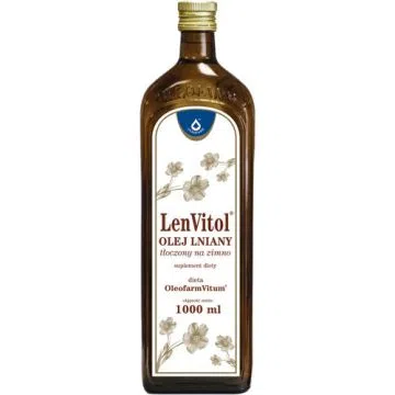 LenVitol olej lniany,tlocz.na zimno,(LenVitol budwig.),250ml
