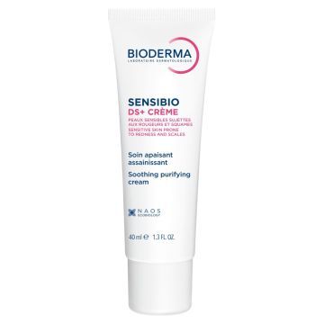 Bioderma Sensibio DS+ Creme, krem przeciw podrażnieniom, zmiękczający i wygładzający naskórek, 40 ml