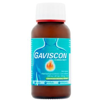 Gaviscon o smaku mięty, zawiesina doustna, 150 ml