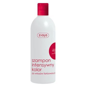 Ziaja, szamp., intens.kolor,wl.farb.,olej rycyn., 400 ml