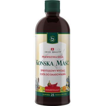 Masc konska, rozgrzew., spiryt.wyciag z ziol do smar.,400ml