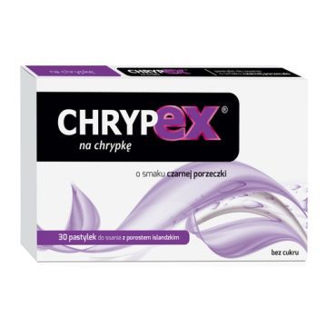 Chrypex, pastyl.do ssania, sm.cz.porzeczka, 30 szt