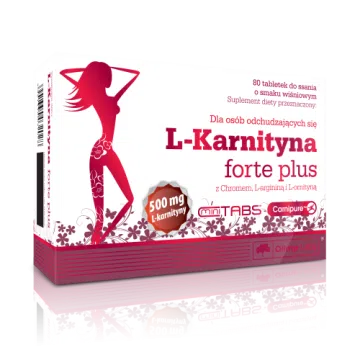 Olimp L-Karnityna Forte Plus, tabletki do ssania o smaku wiśniowym, 80 szt.