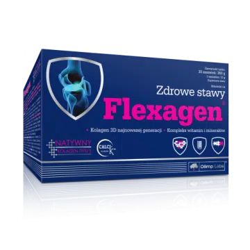 Olimp Flexagen, proszek w saszetkach o smaku malinowym, 12 g, 30 szt.