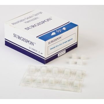Surgispon Dental Cube, gabka, hemost.,10x10x10 mm,32 szt