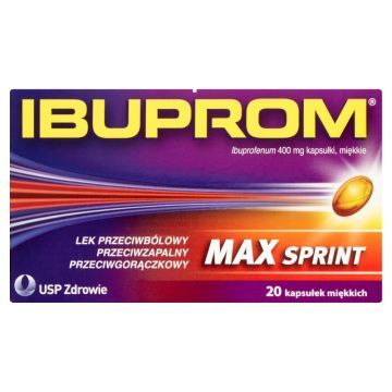 Ibuprom Max Sprint, 400 mg, kapsułki miękkie, 20 szt.