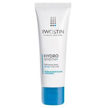 Iwostin Sensitia, krem odżywczy na noc z witaminami C+E, 50 ml