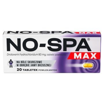No-Spa Max, 80 mg, tabletki powlekane, 20 szt.