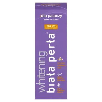 Biała Perła, wybielająca pasta do zębów, dla palaczy, 75 ml