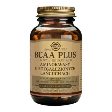 Solgar BCAA Plus, kaps., 50 szt